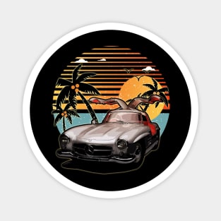 Mercedes 300SL Gullwing 1954 car sunset Magnet